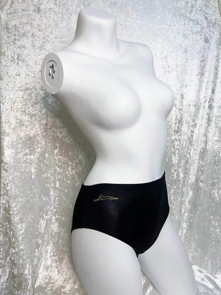 Image of Soft, quality Tencel Spandex underwear on mannequin with a white velvet background